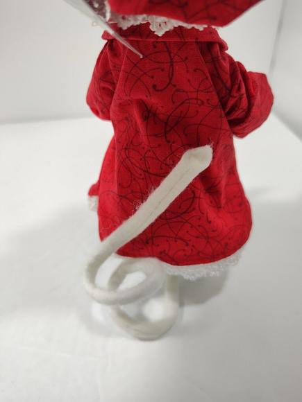 Annalee Holiday 8" Christmas Whimsy Mouse in Night Gown with Cookie New - Picture 8 of 10